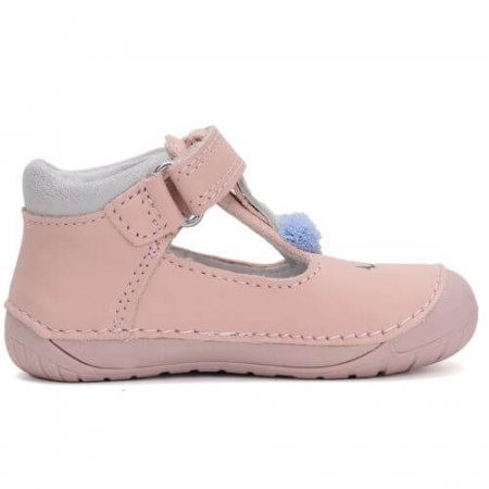 Pantofi decupati copii fete din piele DD Step, Roz - H070-51968 [2]