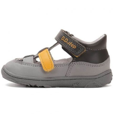 Pantofi decupati copii baieti din piele DD Step, Gri - H077-51332 [1]