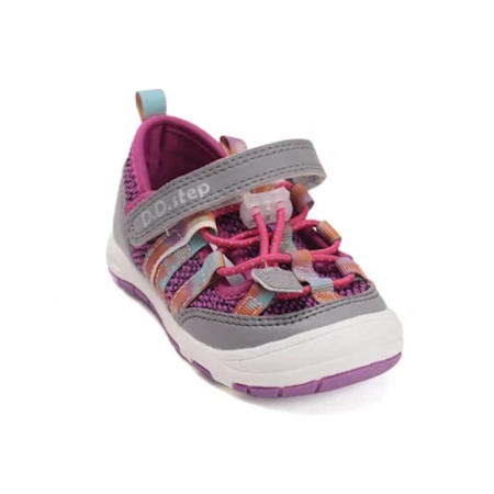 Lichidare de stoc - Pantofi decupați copii fetițe DD Step, Roz - F065-61331D