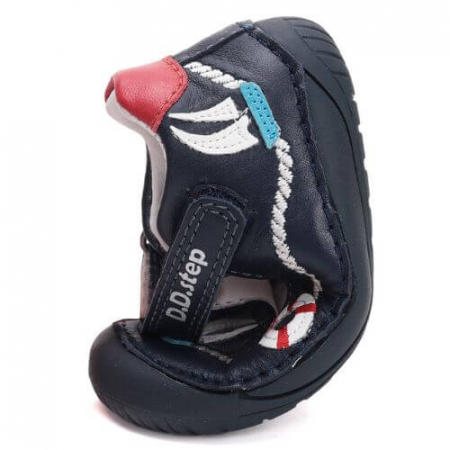Pantofi decupati copii baieti din piele DD Step, Albastru - H070-51434 [2]