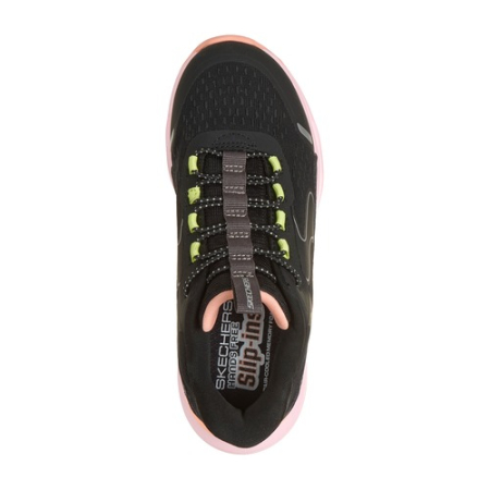Pantofi fete Skechers Glide Step Slip-ins, Negru/Roz - 303654L-BKMT [3]