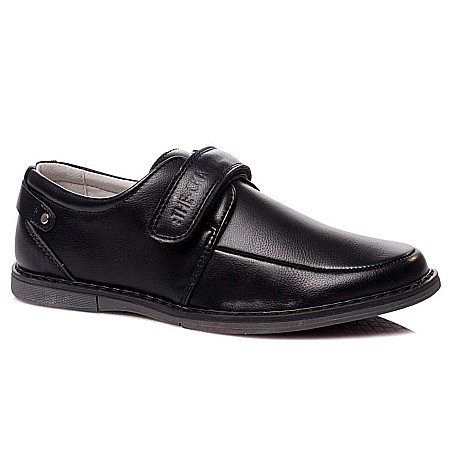 Pantofiori de scoala - Pantofi copii baieti din piele Weestep, Negru - R021334372BK