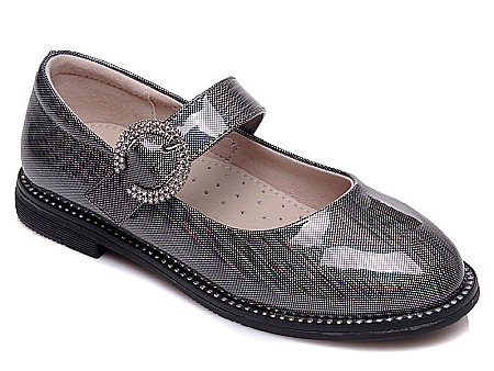 Pantofi copii fete din piele Weestep, Argintiu - R910064549 TH [0]