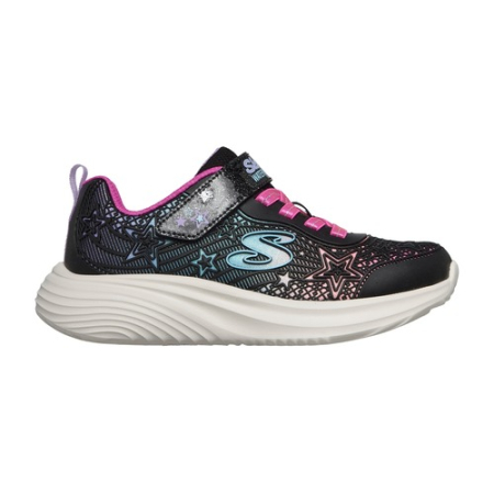 Pantofiori sport fete - Pantofi fete Skechers Bounder Pro, Negru/Roz - 303488L-BKMT