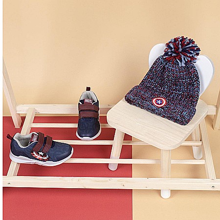 Pantofi copii baieti Captain America din textil Cerda, Albastru - 2300004984 [5]
