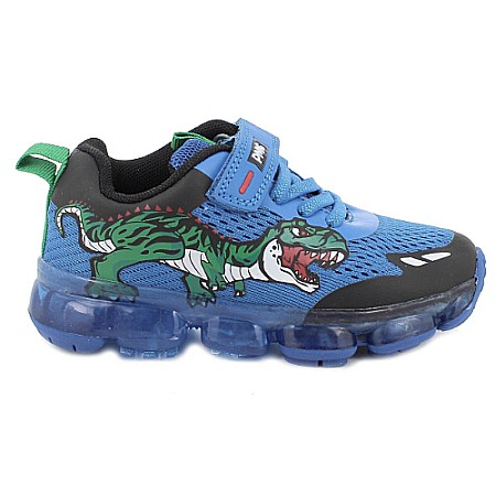 Pantofiori sport - Pantofi copii baieti cu LED din textil Primigi, Albastru - 5964500