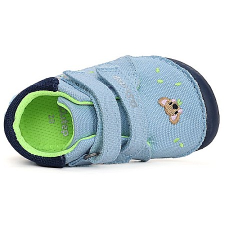 Pantofi copii baieti Barefoot din canvas DD Step, Albastru -  C070-41709A [2]