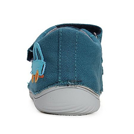 Pantofi copii baieti Barefoot din canvas DD Step, Albastru - C073-41900 [4]