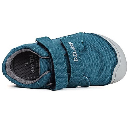 Pantofi copii baieti Barefoot din canvas DD Step, Albastru - C073-41900 [3]