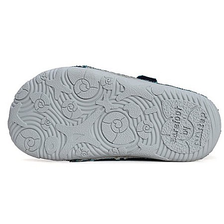 Pantofi copii baieti Barefoot din canvas DD Step, Albastru - C073-41900 [5]