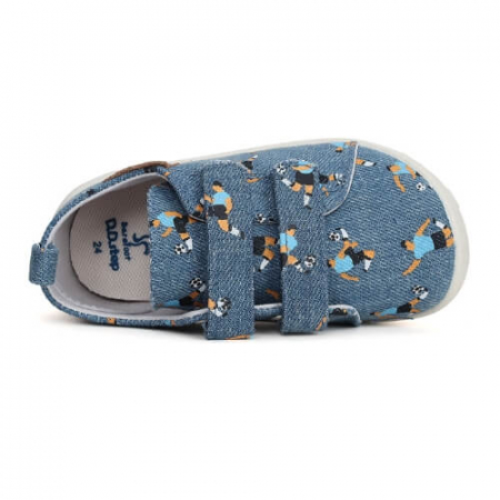 Pantofi copii baieti din canvas DD Step, Albastru - CSB-41907B [4]
