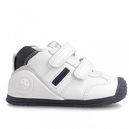 Pantofi copii baieti din piele Biomecanics, Alb - 151157-F [1]