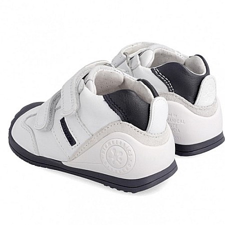 Pantofi copii baieti din piele Biomecanics, Alb - 151157-F [2]