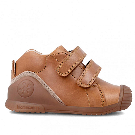 Pantofi copii baieti din piele Biomecanics, Maro - 231120-B [1]