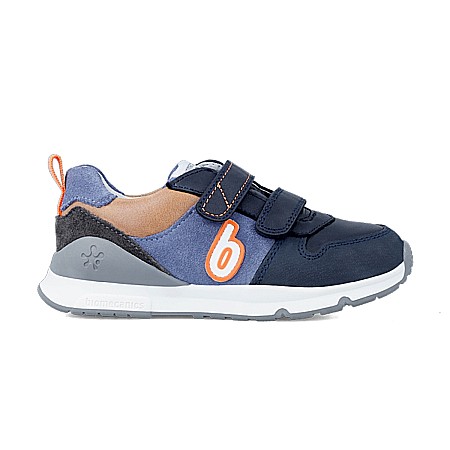 Pantofi copii baieti din piele Biomecanics, Albastru - 231240-A [2]