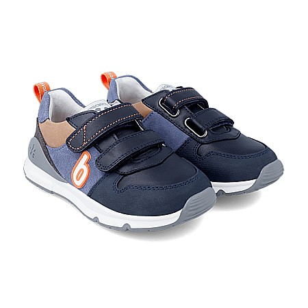 Pantofi copii baieti din piele Biomecanics, Albastru - 231240-A [0]