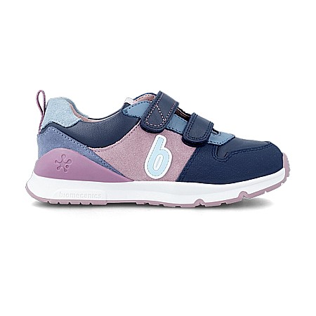 Pantofi copii fete din piele Biomecanics, Albastru - 231240-B [2]