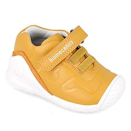 Pantofi copii baieti din piele Biomecanics, Galben - 242115-B [2]