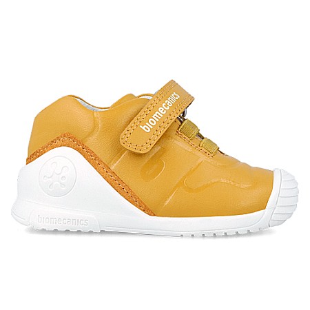 Pantofi copii baieti din piele Biomecanics, Galben - 242115-B [1]