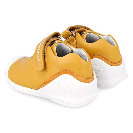 Pantofi copii baieti din piele Biomecanics, Galben - 242115-B [3]
