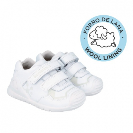 Pantofi sport din piele cu blanita 241001-C050FB [0]