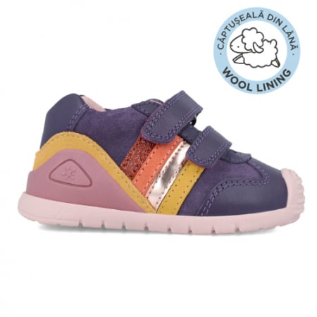 Pantofi sport din piele cu blanita 241110-D783FB [4]