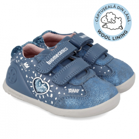 Pantofi sport din piele cu blanita 241163-A556FB [0]