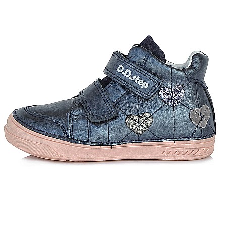 Pantofi copii fete din piele DD Step, Albastru - A040-81 [1]