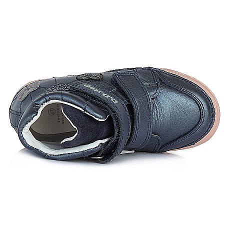 Pantofi copii fete din piele DD Step, Albastru - A040-81 [4]