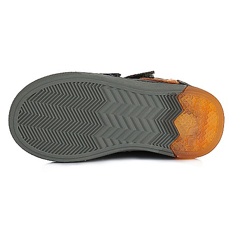 Pantofi copii baieti cu LED din piele DD Step, Negru - A068-577B [5]