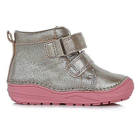 Pantofi copii fete din piele DD Step, Argintiu - A071-310 [2]