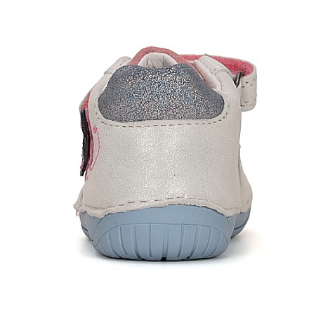 Pantofi copii fete Barefoot din piele DD Step, Argintiu - S070-41929 [4]