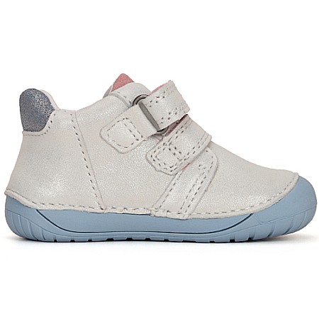Pantofi copii fete Barefoot din piele DD Step, Argintiu - S070-41929 [2]