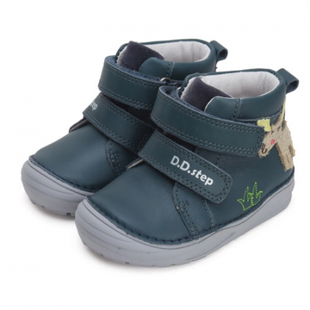 Pantofiori sport - Pantofi copii baieti din piele DD Step, Albastru - S071-42933A