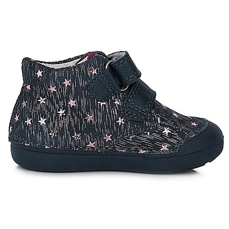 Pantofi copii fete din piele DD Step, Albastru - S066-386A [2]