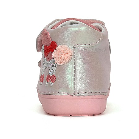 Pantofi copii fete din piele DD Step, Argintiu - S066-41382B [4]