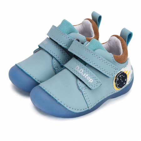 Pantofiori sport - Pantofi sport din piele DD Step S015-42219 Sky Blue