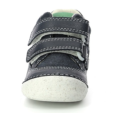 Pantofi copii baieti din piele Kickers, Negru-894560-10-101 [2]