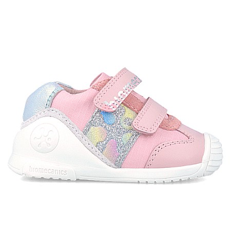 Pantofi copii fete din textil Biomecanics, Roz - 242112-B [1]