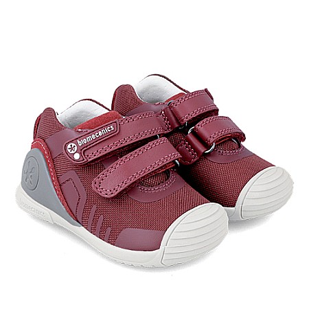 Pantofi copii baieti din textil Biomecanics, Visiniu - 231144-B [0]