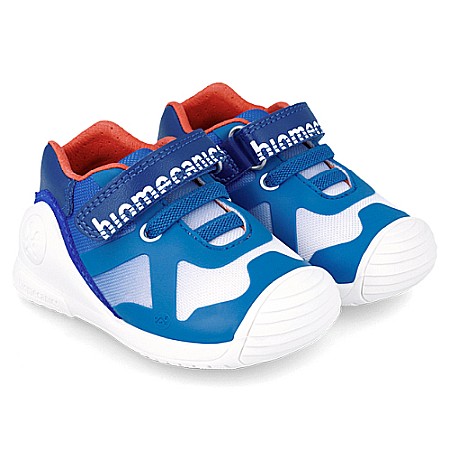 Promotii Pantofi Sport Baieti - Pantofi copii baieti din textil Biomecanics, Albastru - 242150-A
