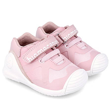Pantofi copii fete din textil Biomecanics, Roz - 242150-C [0]