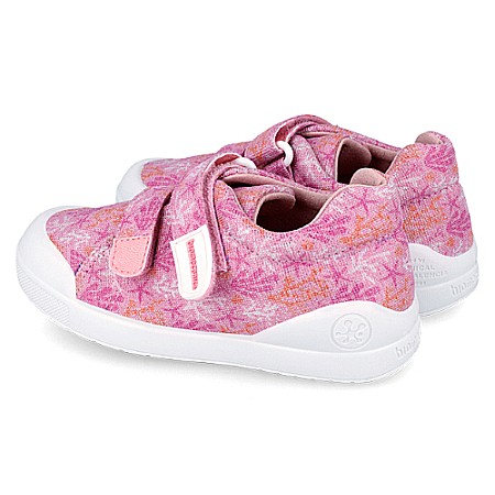 Pantofi copii fete din textil Biomecanics, Roz -  242293-A [3]