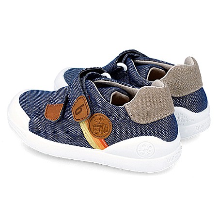 Pantofi copii baieti din textil Biomecanics, Albastru - 242297-A [3]