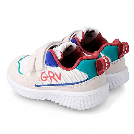 Pantofi copii baieti din textil Garvalin, Alb - 232801-C [3]