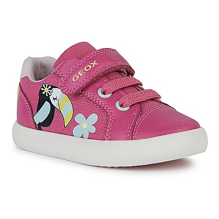 Geox - Pantofi copii fete din textil Geox, Roz - B451MC_01054_C8301