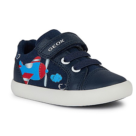 Geox - Pantofi copii baieti din textil Geox, Albastru - B451NC_01054_C0735