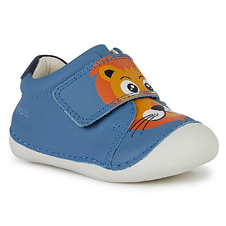 Promotii Pantofi Sport Baieti - Pantofi copii baieti din piele Geox, Albastru - B3539C_00085_C4005