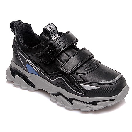 Pantofi copii baieti din piele Weestep, Negru - R001564602 BK [0]