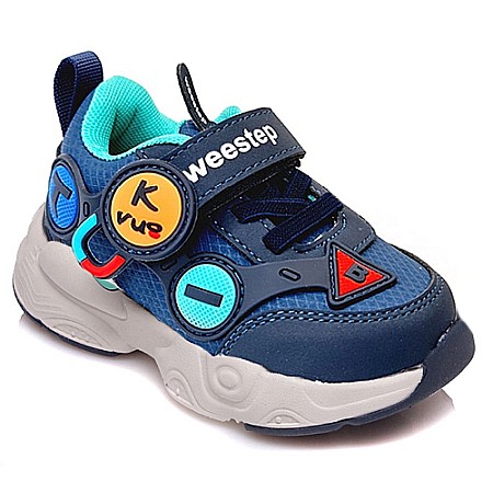 Pantofi copii baieti din piele Weestep, Albastru - R297963145 DB [0]